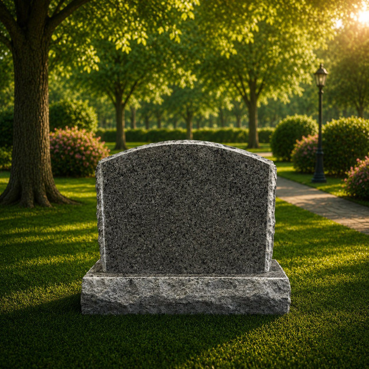 Grey Granite Upright Headstone 26 x 6 x 18