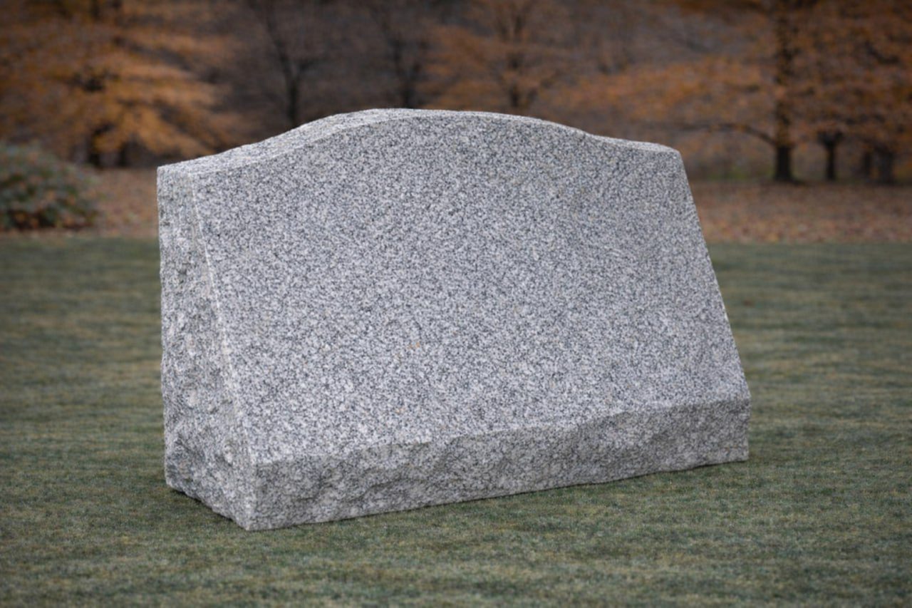 Slant Granite Headstone