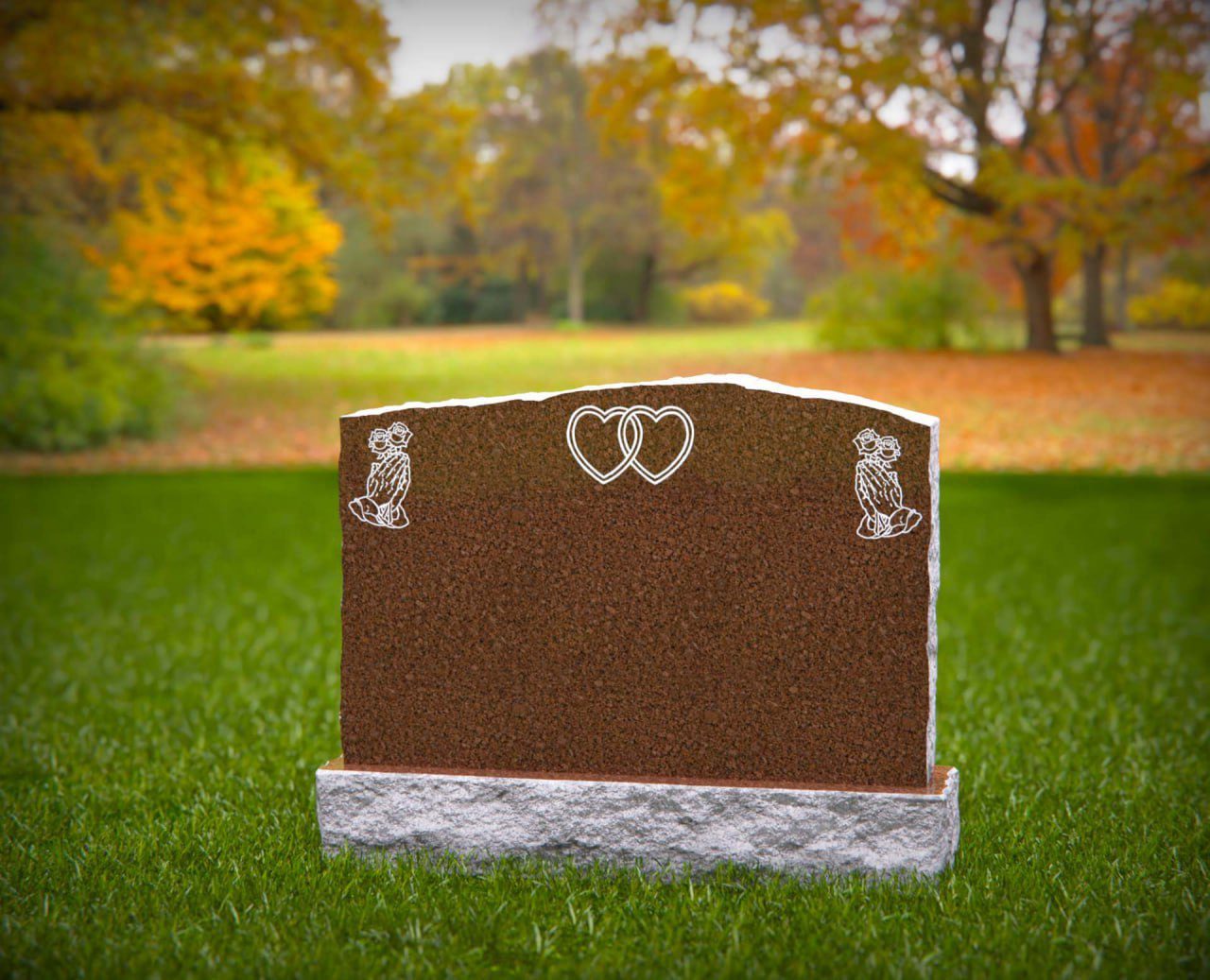 Companion Upright Granite Headstone