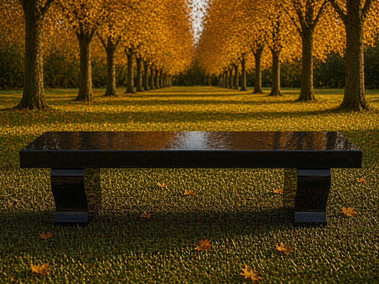 Granite Memorial Bench