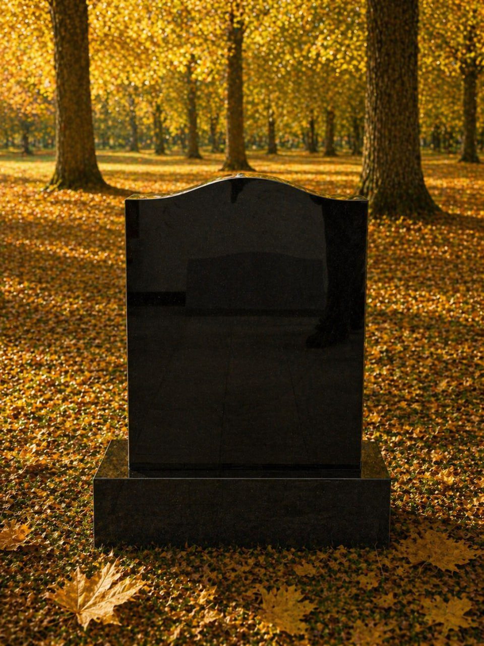 Serpentine Upright Granite Headstone