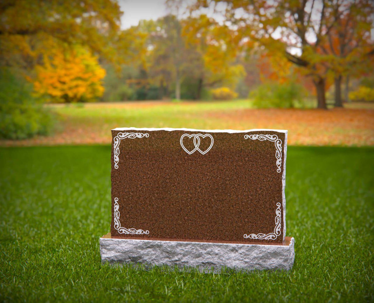 Companion Upright Granite Headstone
