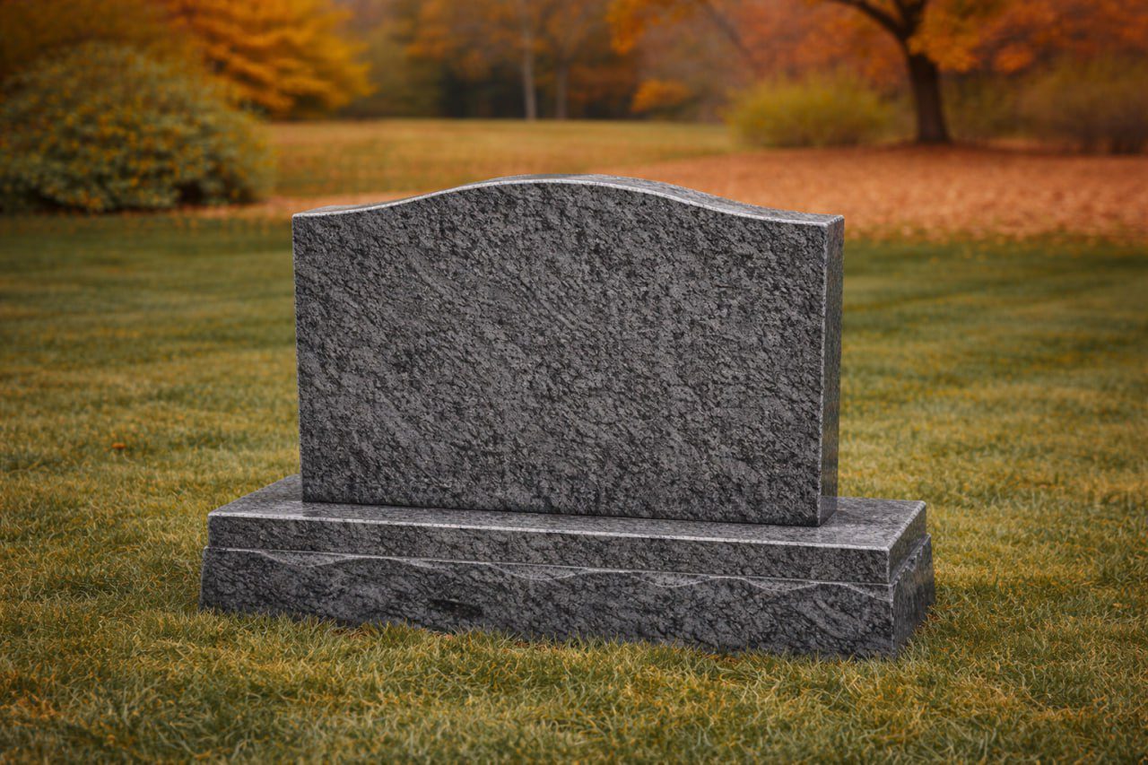 Serpentine Top Upright Headstone