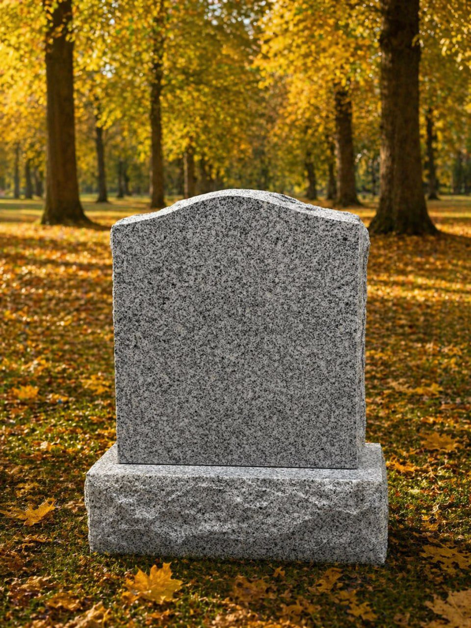 Granite Serpentine Upright Headstone
