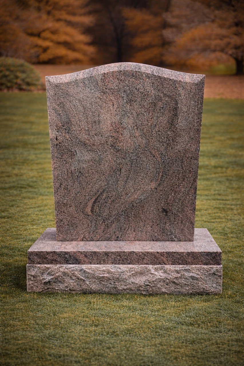Serpentine Upright Granite Headstone