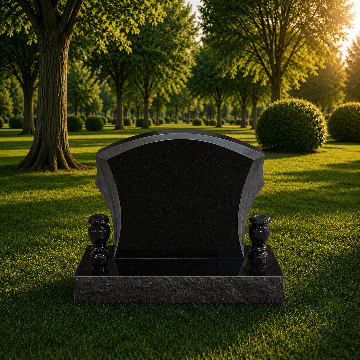 Arched Shape Granite Headstone 24 x 4 x 30