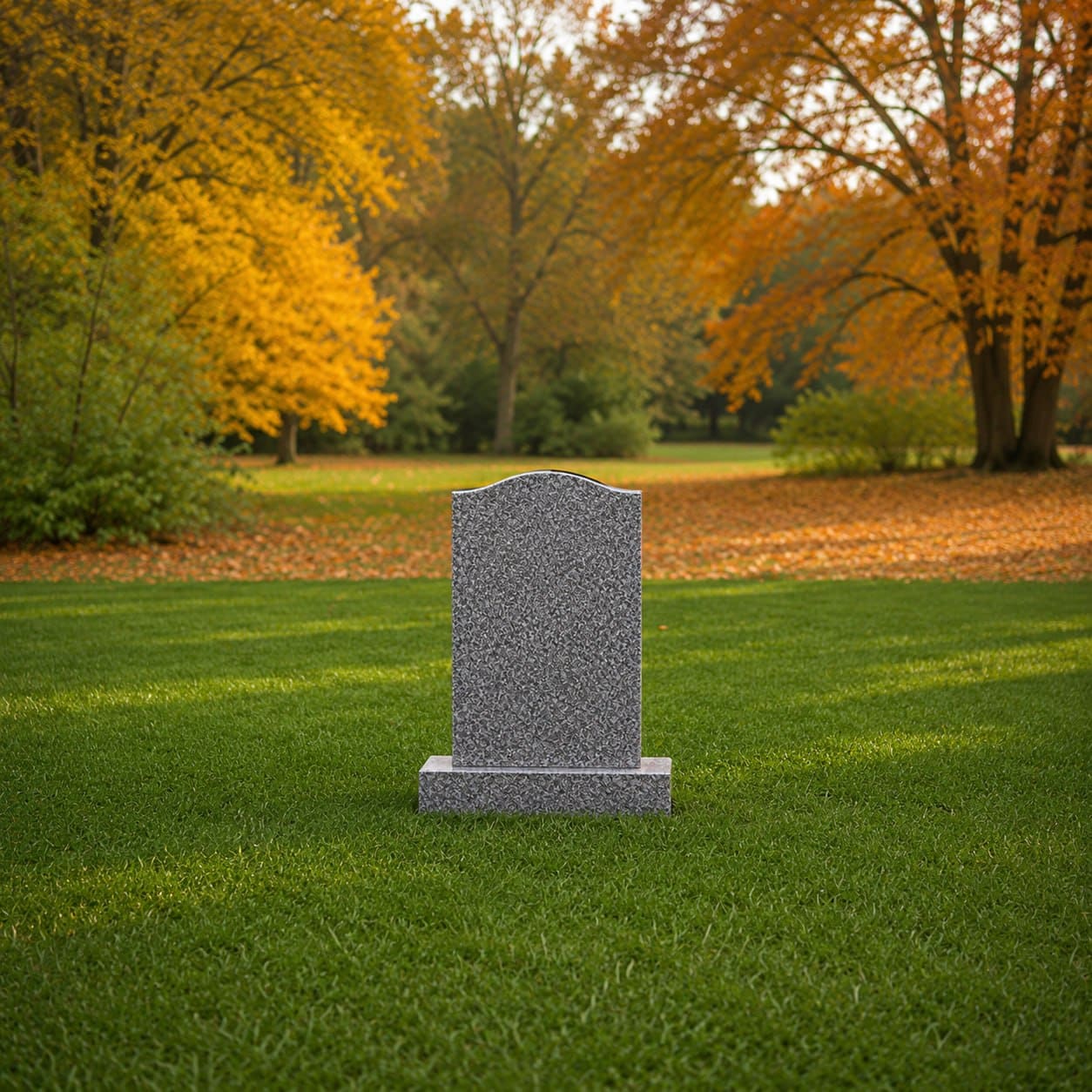 Serpentine Upright Granite Headstone
