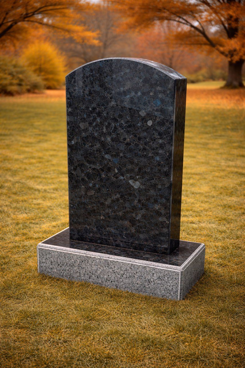 Arched Upright Granite Headstone
