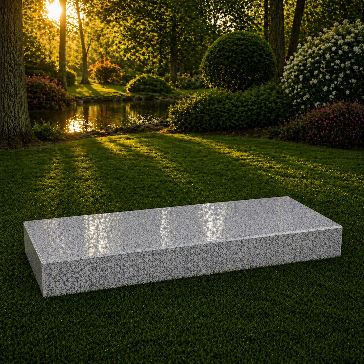 Companion Flat Granite Grave Marker