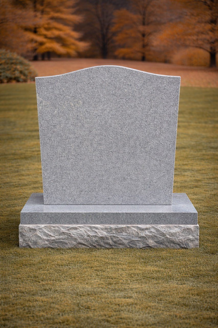 Serpentine Upright Granite Headstone