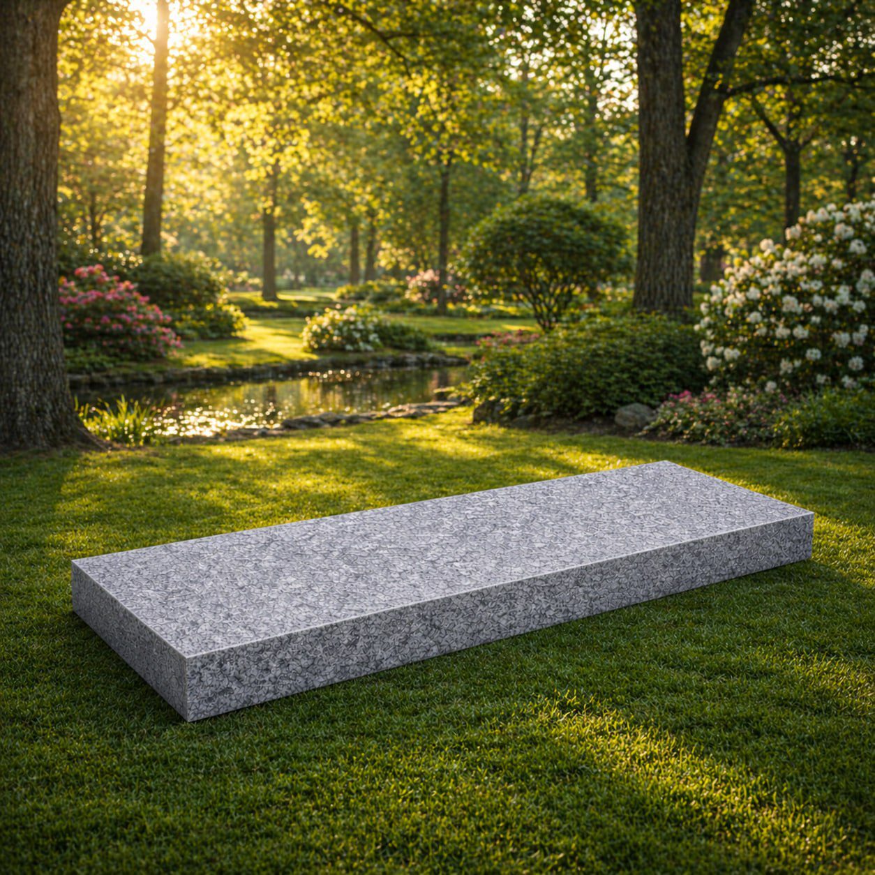 Companion Flat Granite Grave Marker