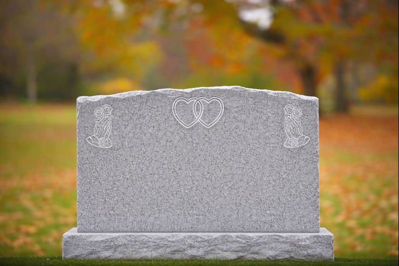 Companion Upright Granite Headstone