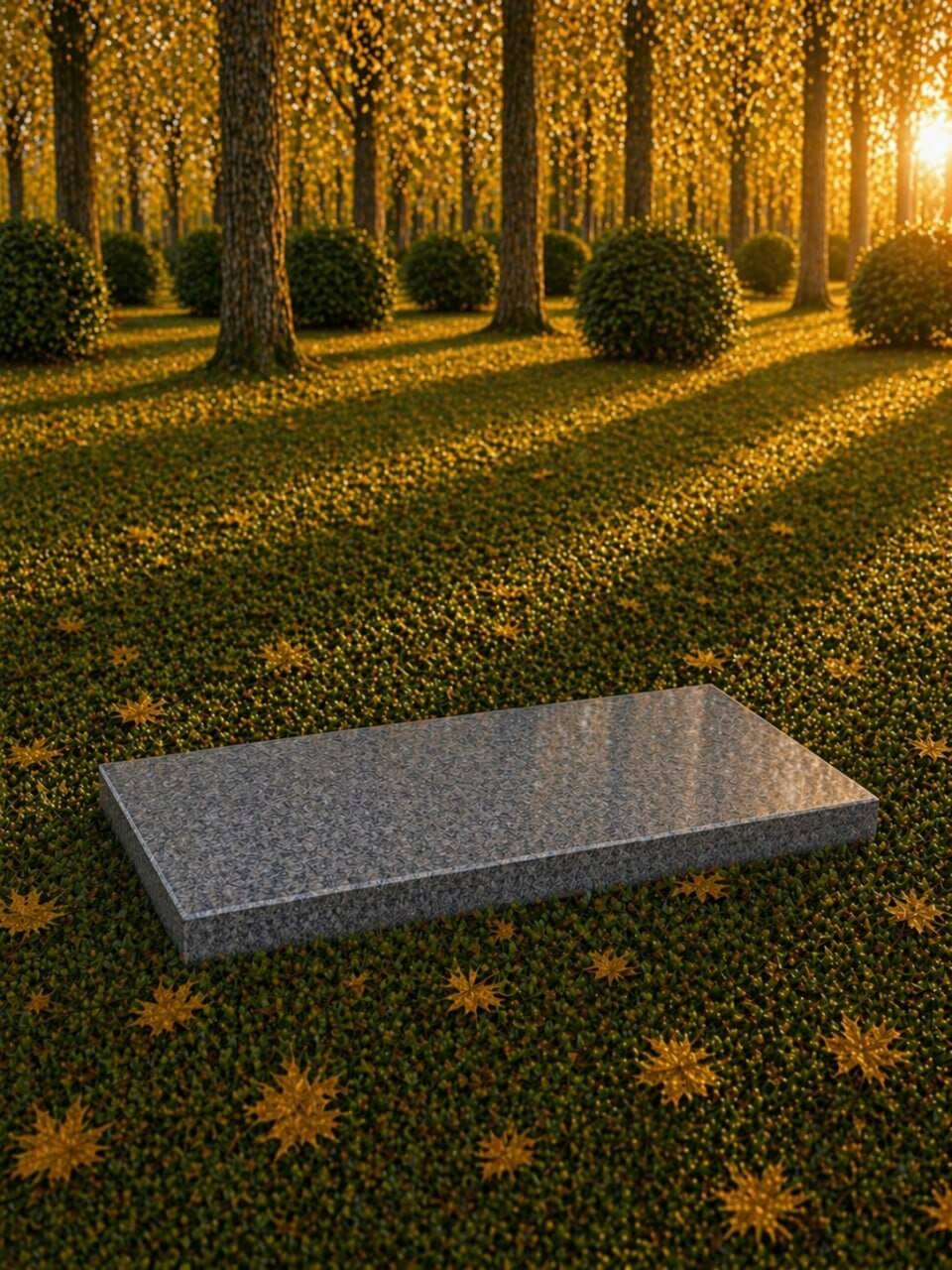 Flat Granite Grave Marker