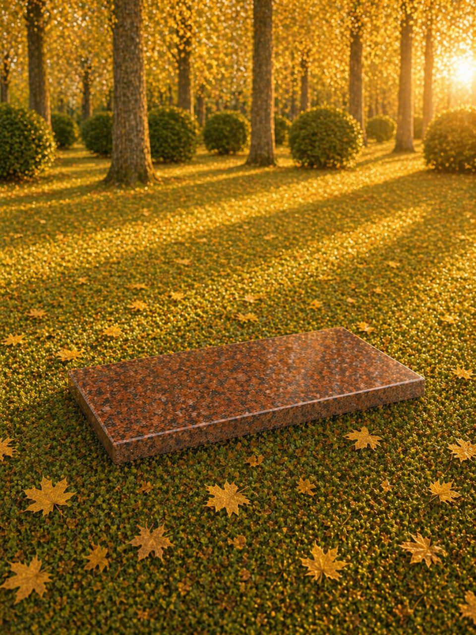 Granite Flat Grave Marker