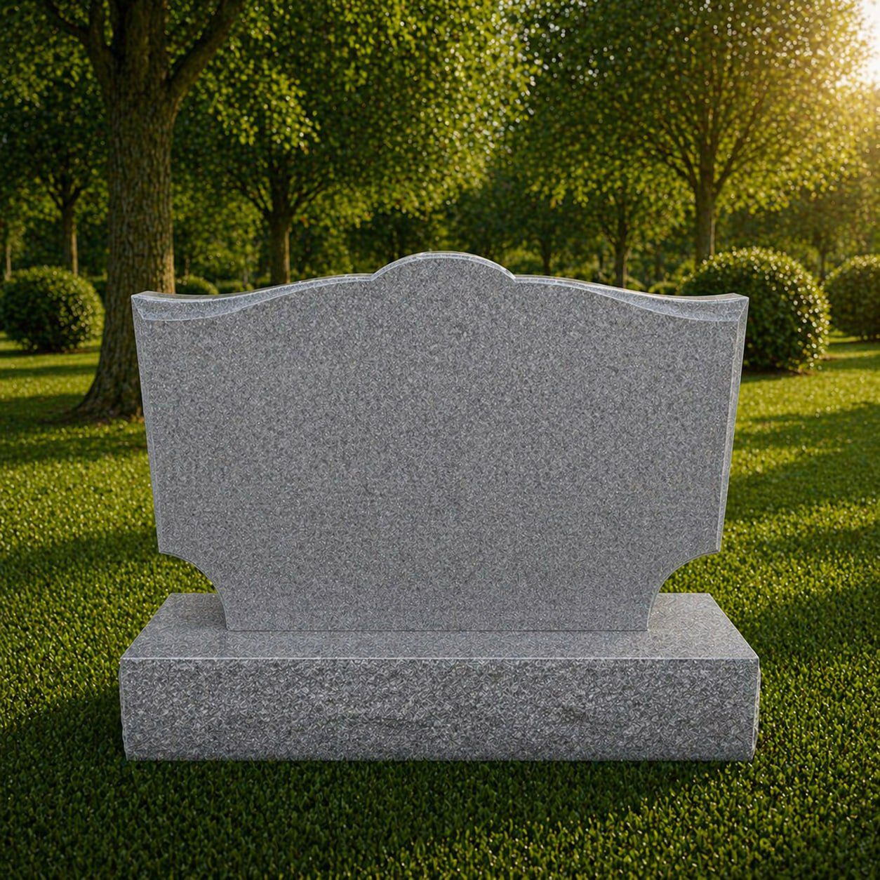 Serpentine Upright Granite Headstone