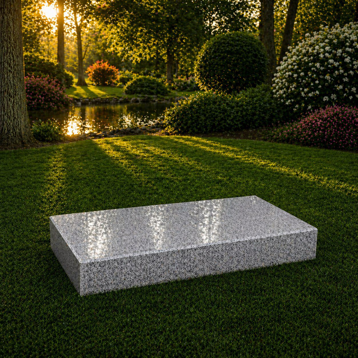 Flat Granite Grave Marker