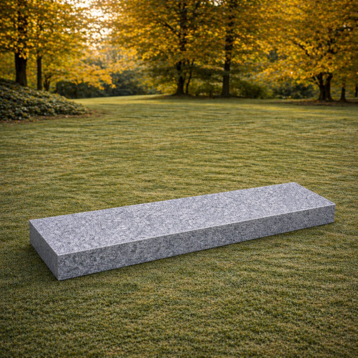 Companion Flat Granite Grave Marker