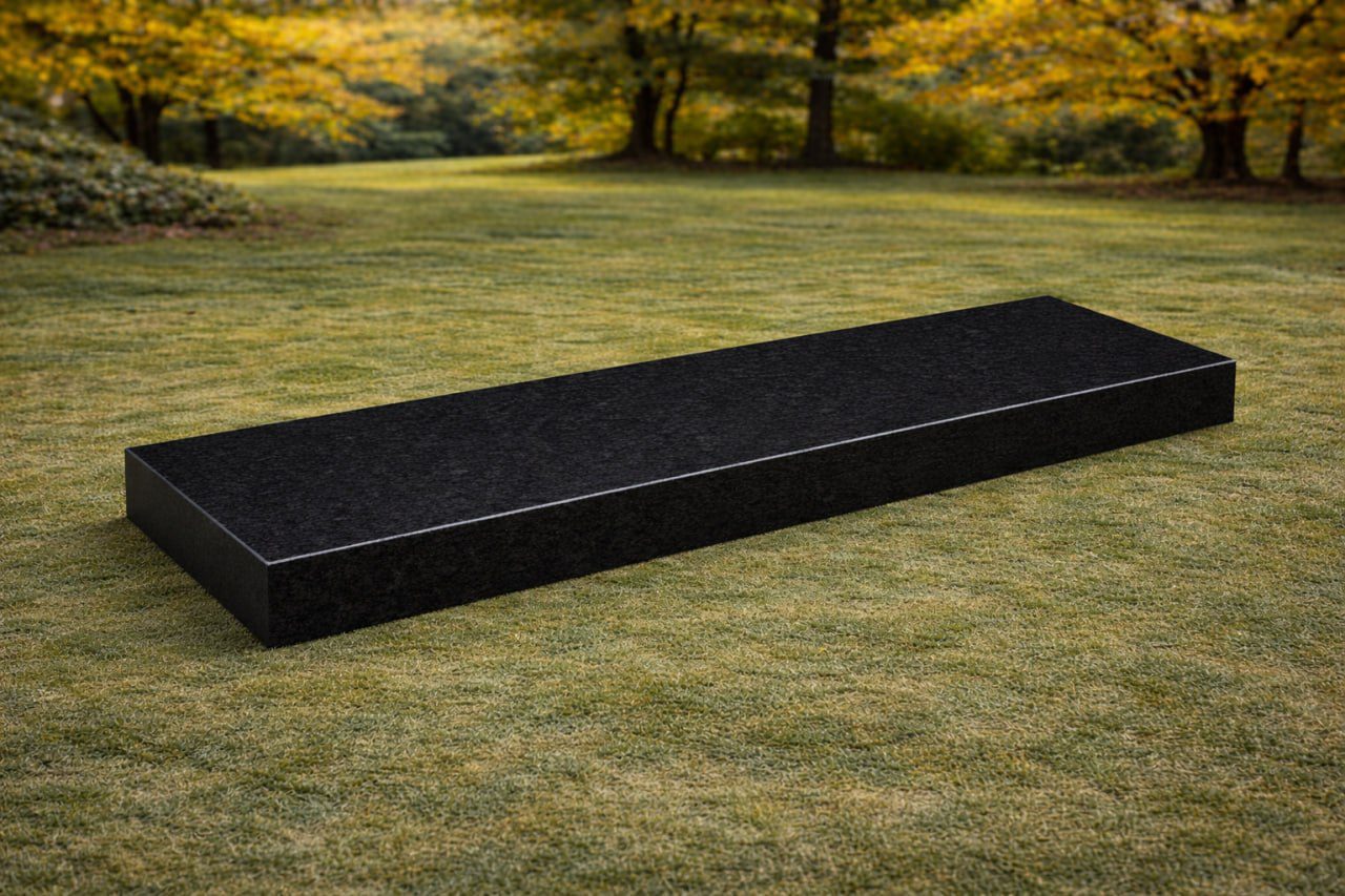 Flat Companion Granite Headstone