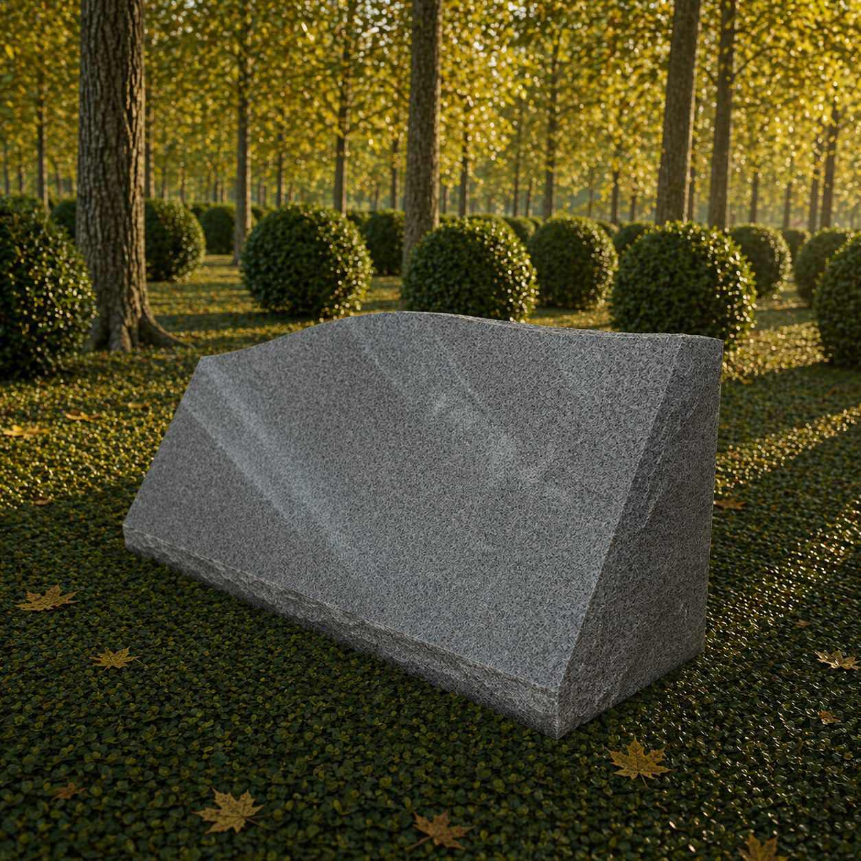 Companion Slant Marker Headstone
