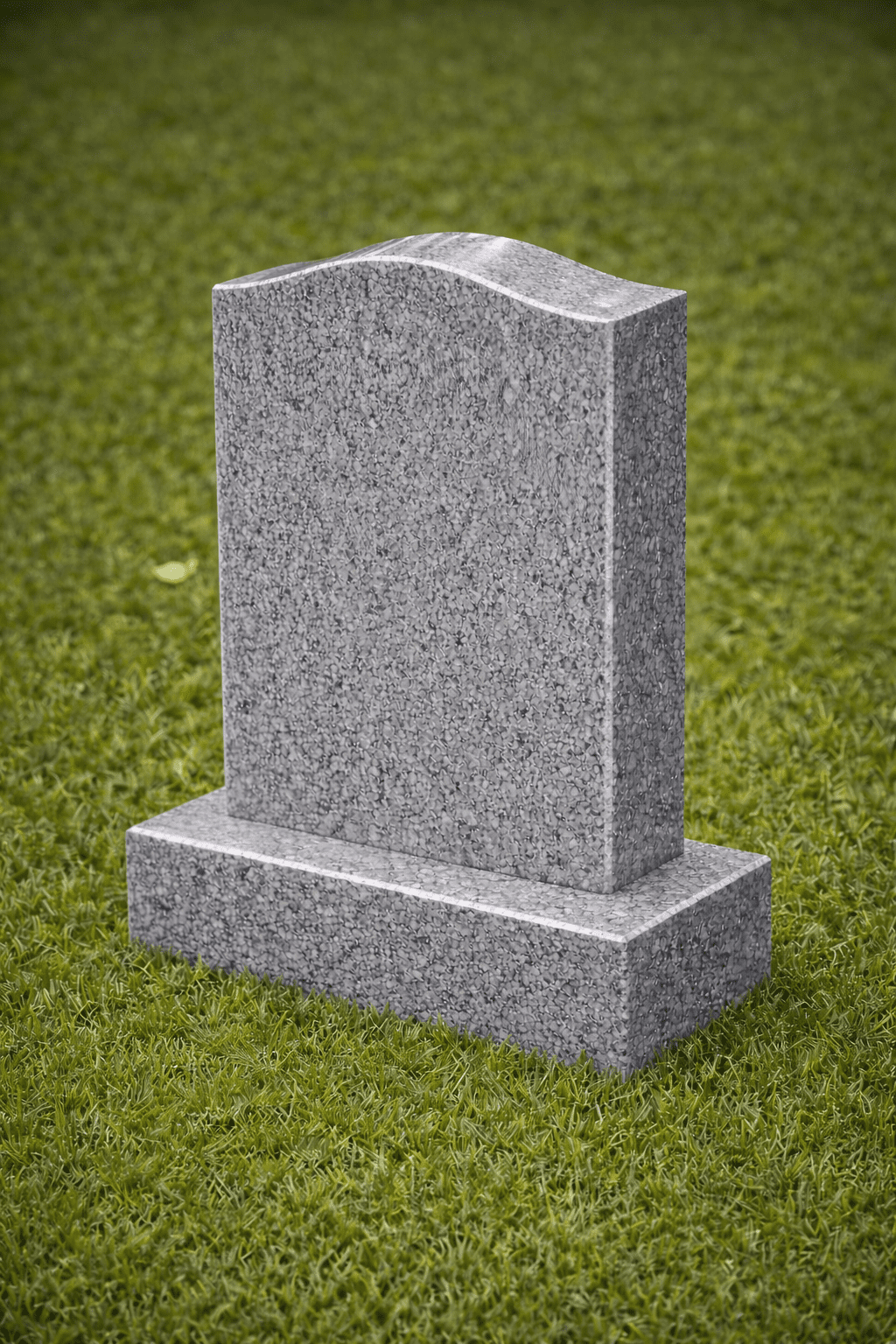 Serpentine Upright Headstone