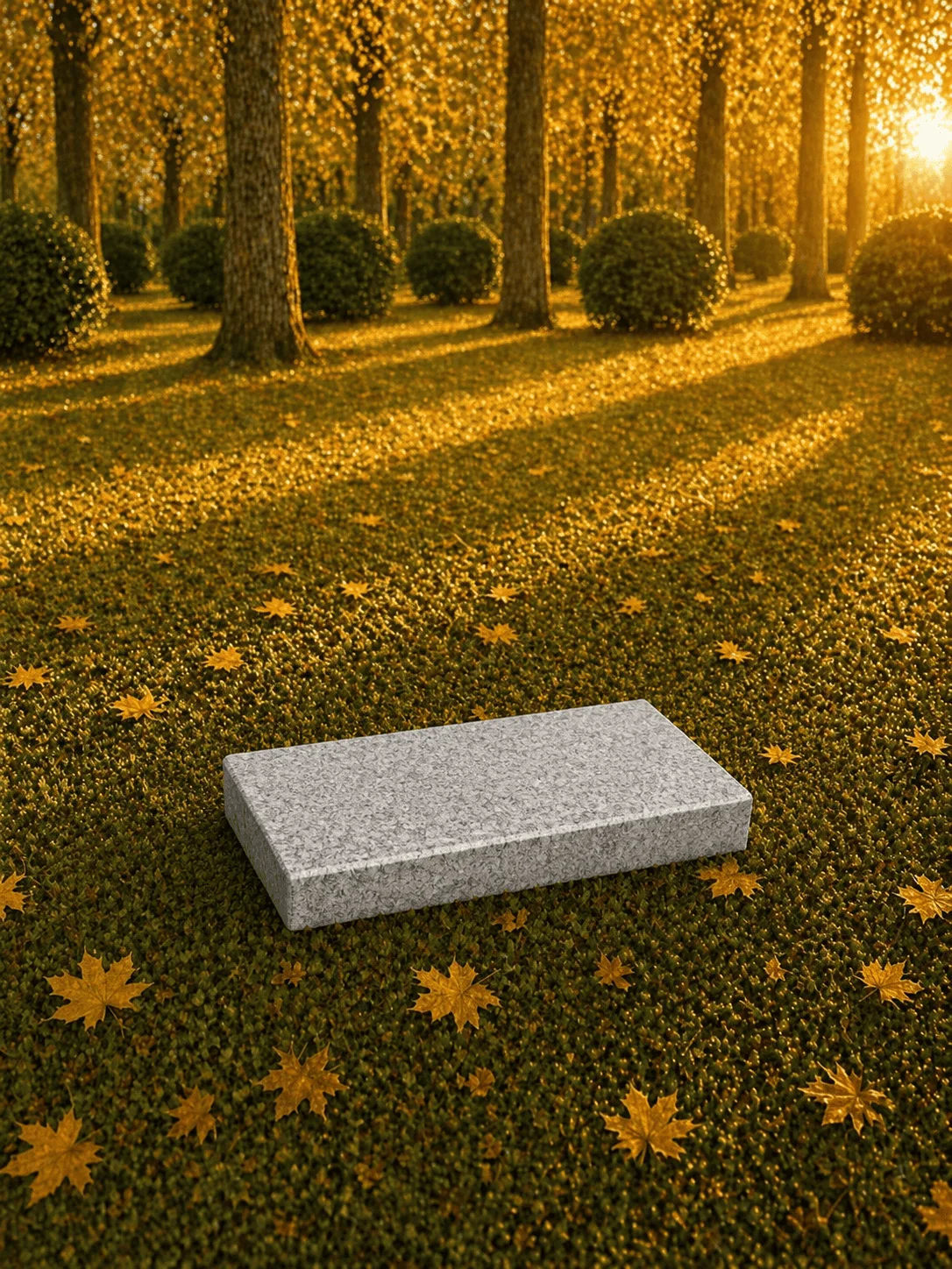 Flat Granite Grave Marker 10 x 6 x 2