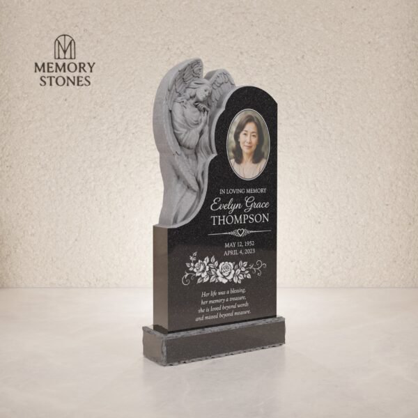 Guardian Angel Embrace Upright Monument