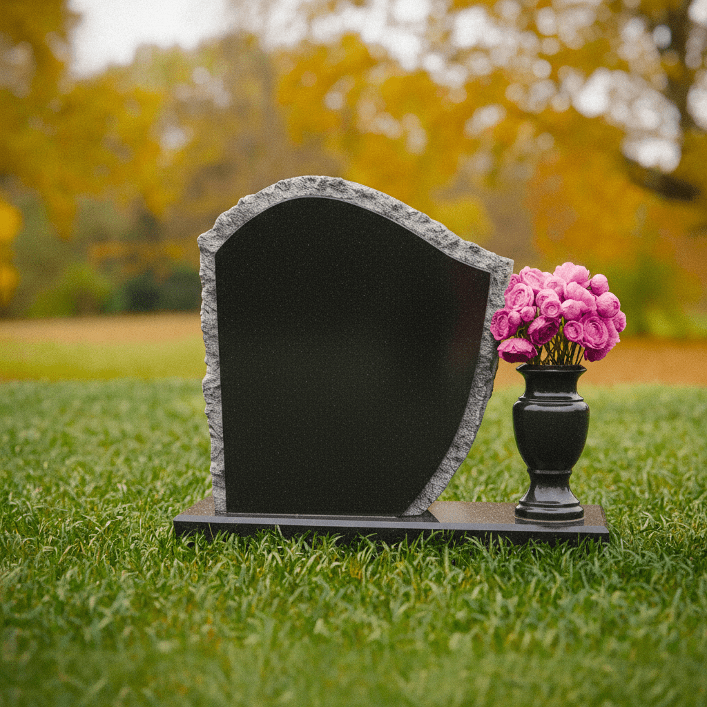 generated-image-1_13.png Rock-Edge Curved Upright Headstone with Vase