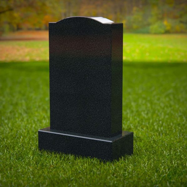 Simple Serpentine Single Upright Granite Monument
