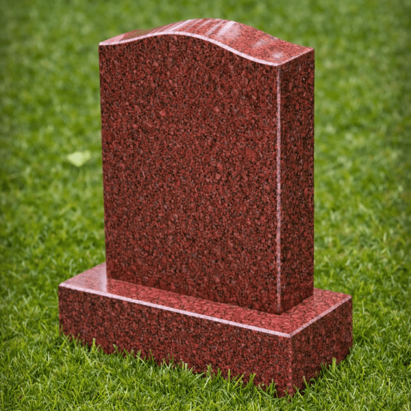 Serpentine Upright Headstone