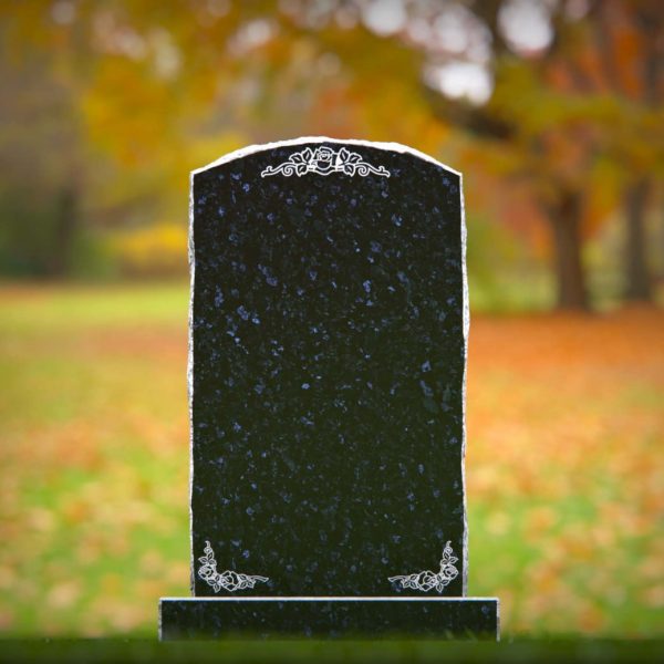 Classic Upright Memorial with Natural Edges