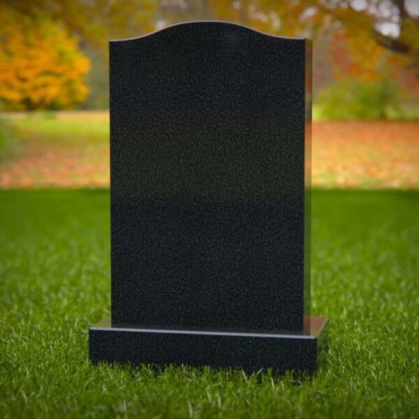 Soft-Arch Upright Granite Headstone