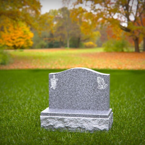 Serpentine Top Upright Headstone