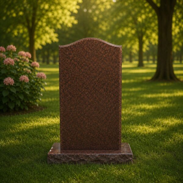 Classic Arched-Top Upright Headstone