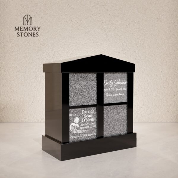4-Niche Granite Columbarium Monument