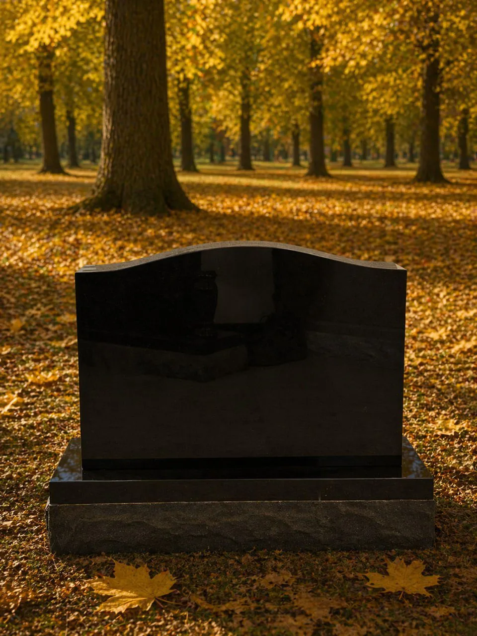 Upright headstone Serpentine Granite Headstone