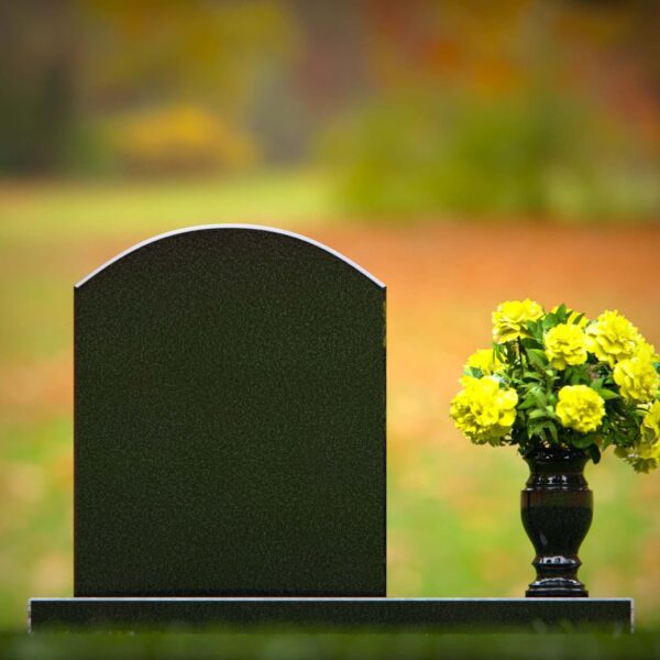 Classic Arched-Top Upright Headstone