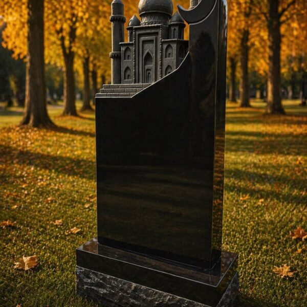 Islamic Crescent Headstone