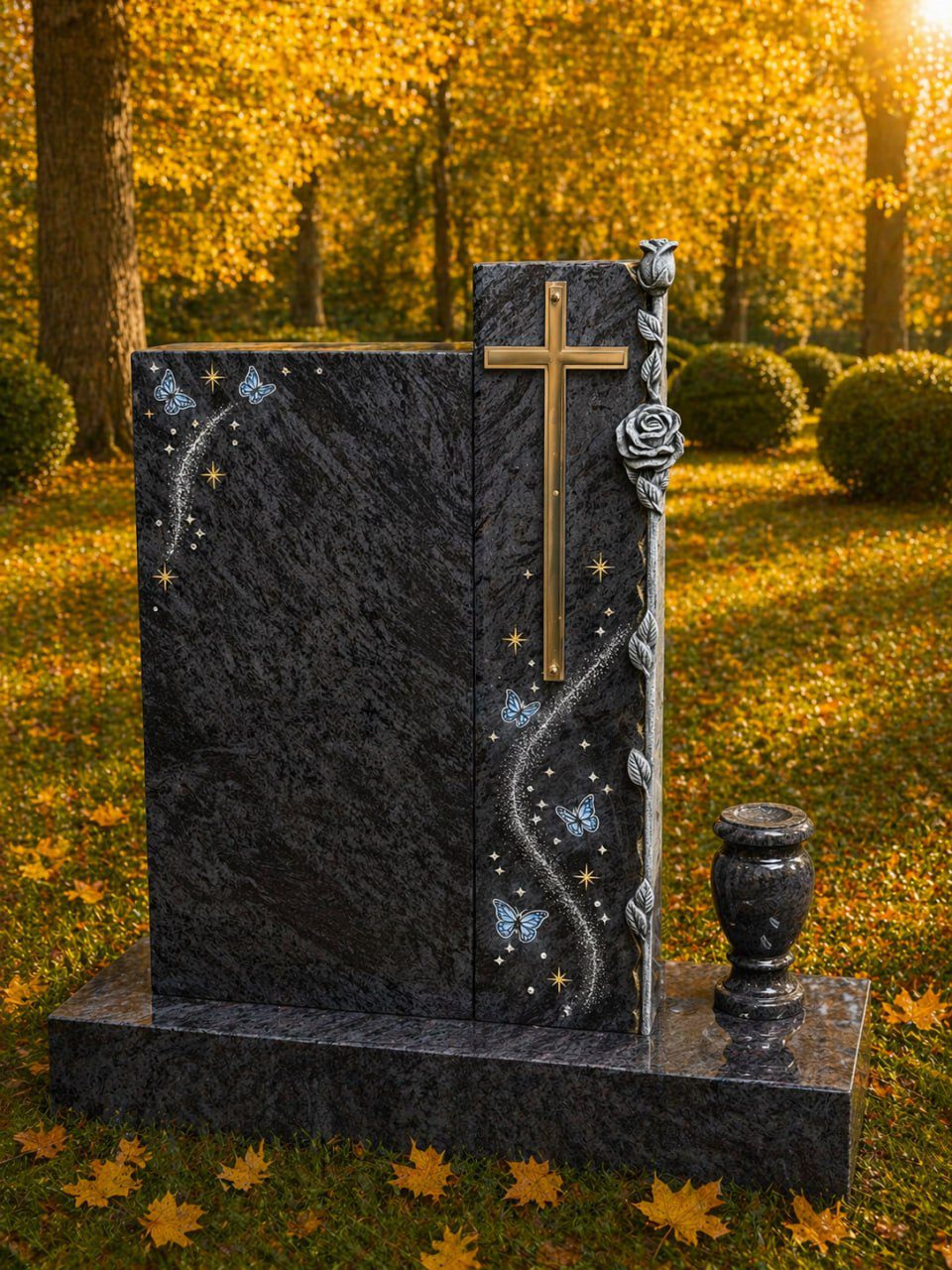 photo_2026-04-23_01-18-15 Special Shape Headstone with Cross & Butterfly Design
