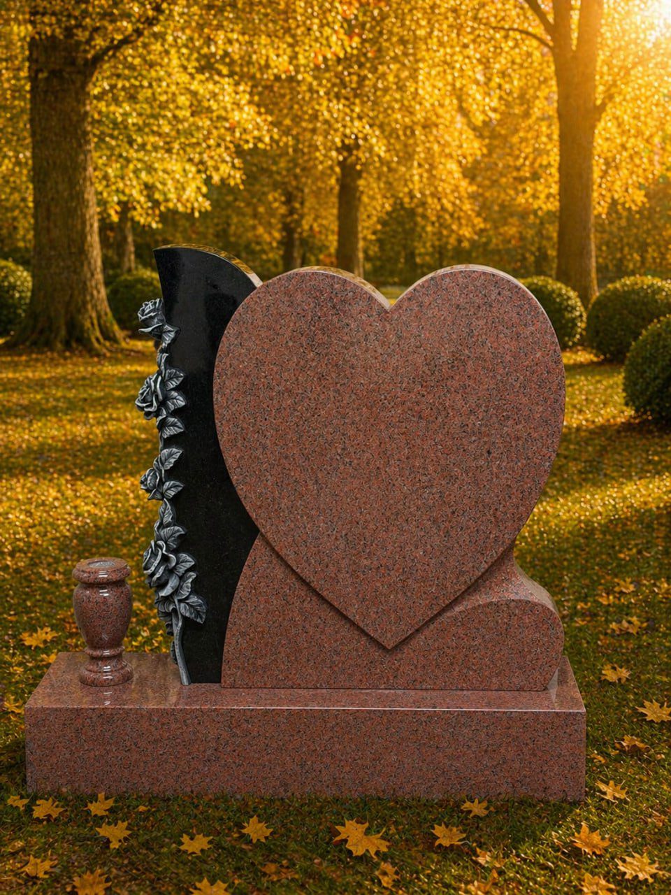 photo_2026-04-23_01-24-15 Heart Headstone with Rose Accent