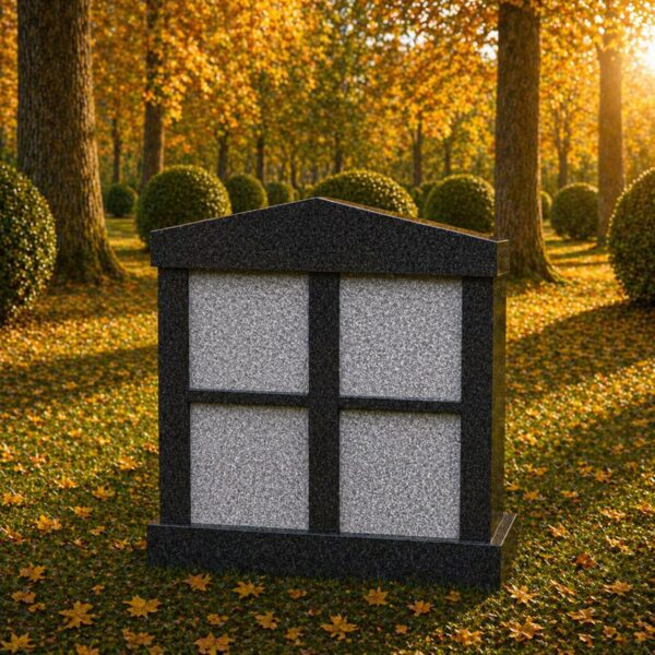 4-Niche Granite Columbarium Monument