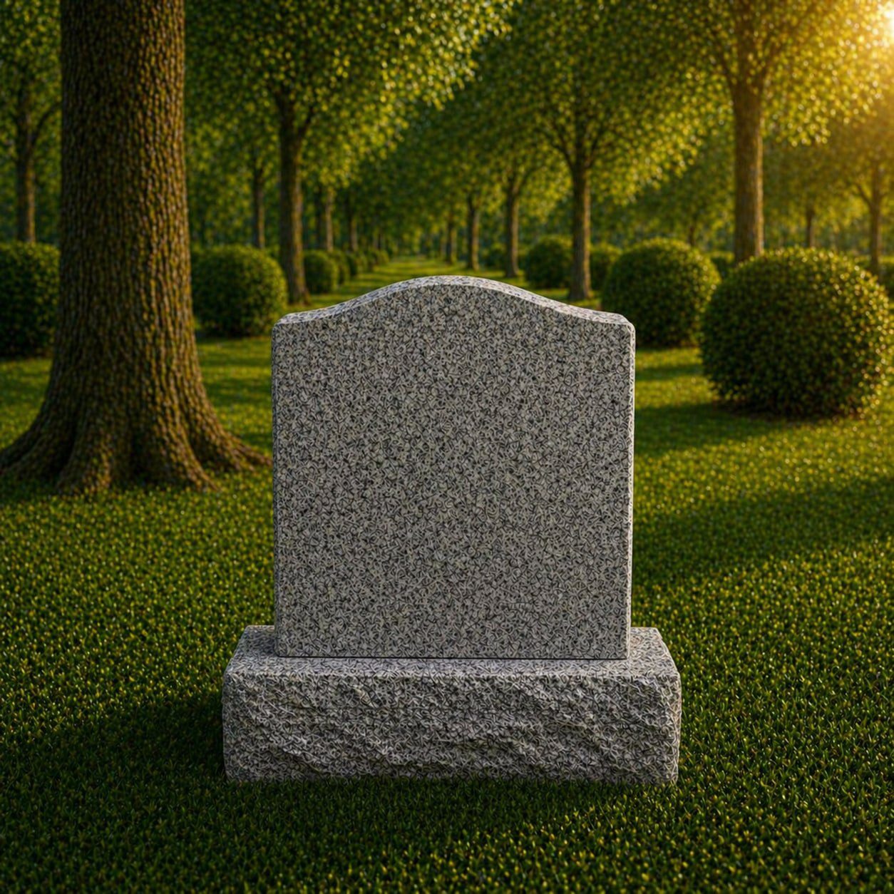 photo_2026-04-28_01-50-39 Classic Upright Granite Headstone - Image 1