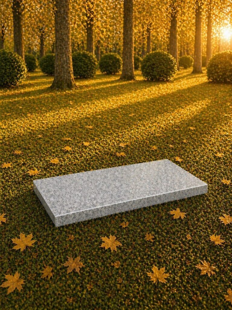 Granite Flat Grave Marker