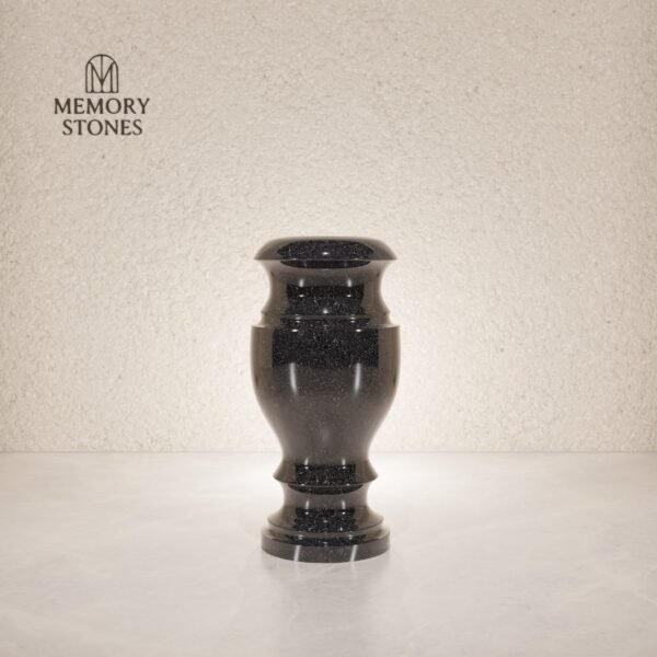 Granite Memorial Vase 6 x 6 x 12