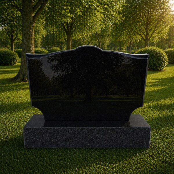 Companion Book Shape Upright Granite Headstone