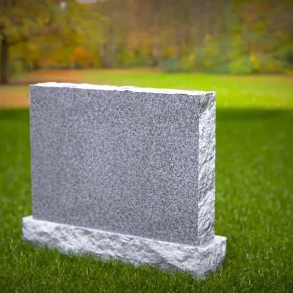 grey granite headstone