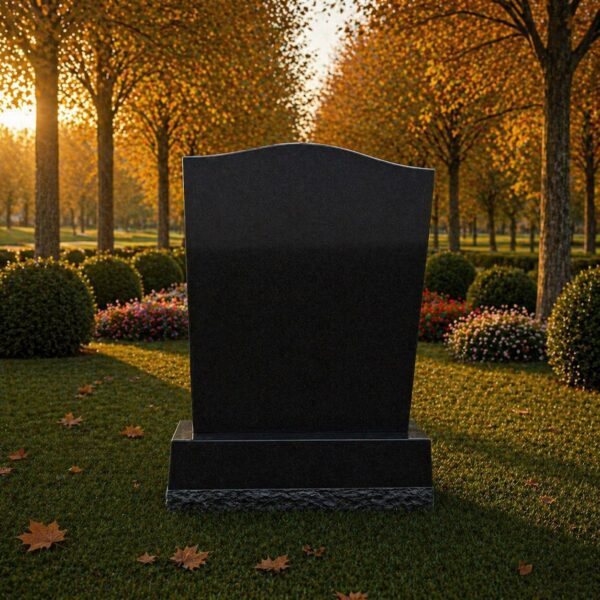 Serpentine Upright Granite Headstone