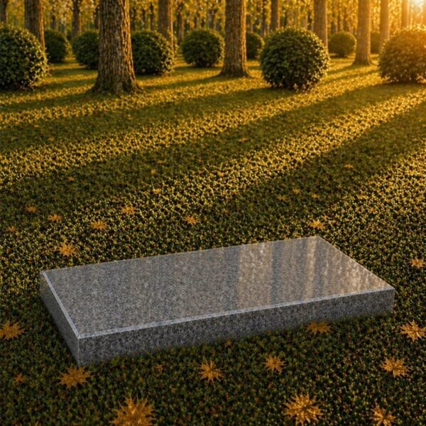 Flat Granite Grave Marker 20 x 10 x 2