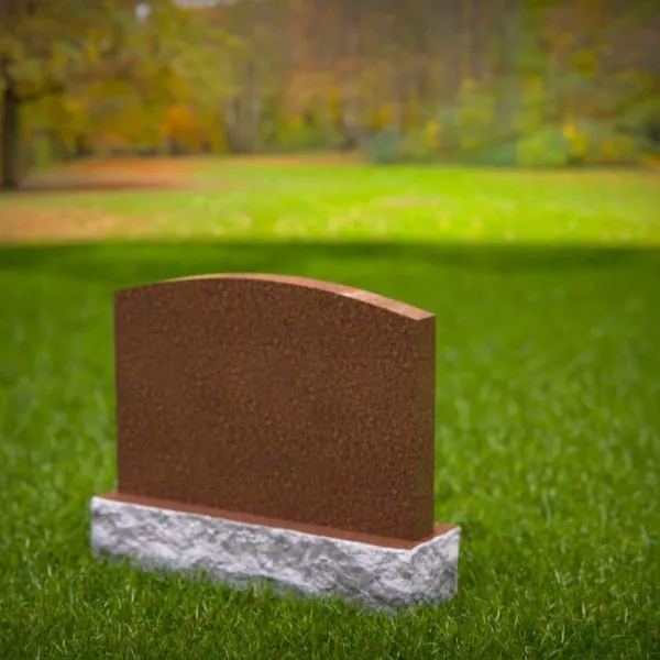 Camber-Top Companion Upright Headstone