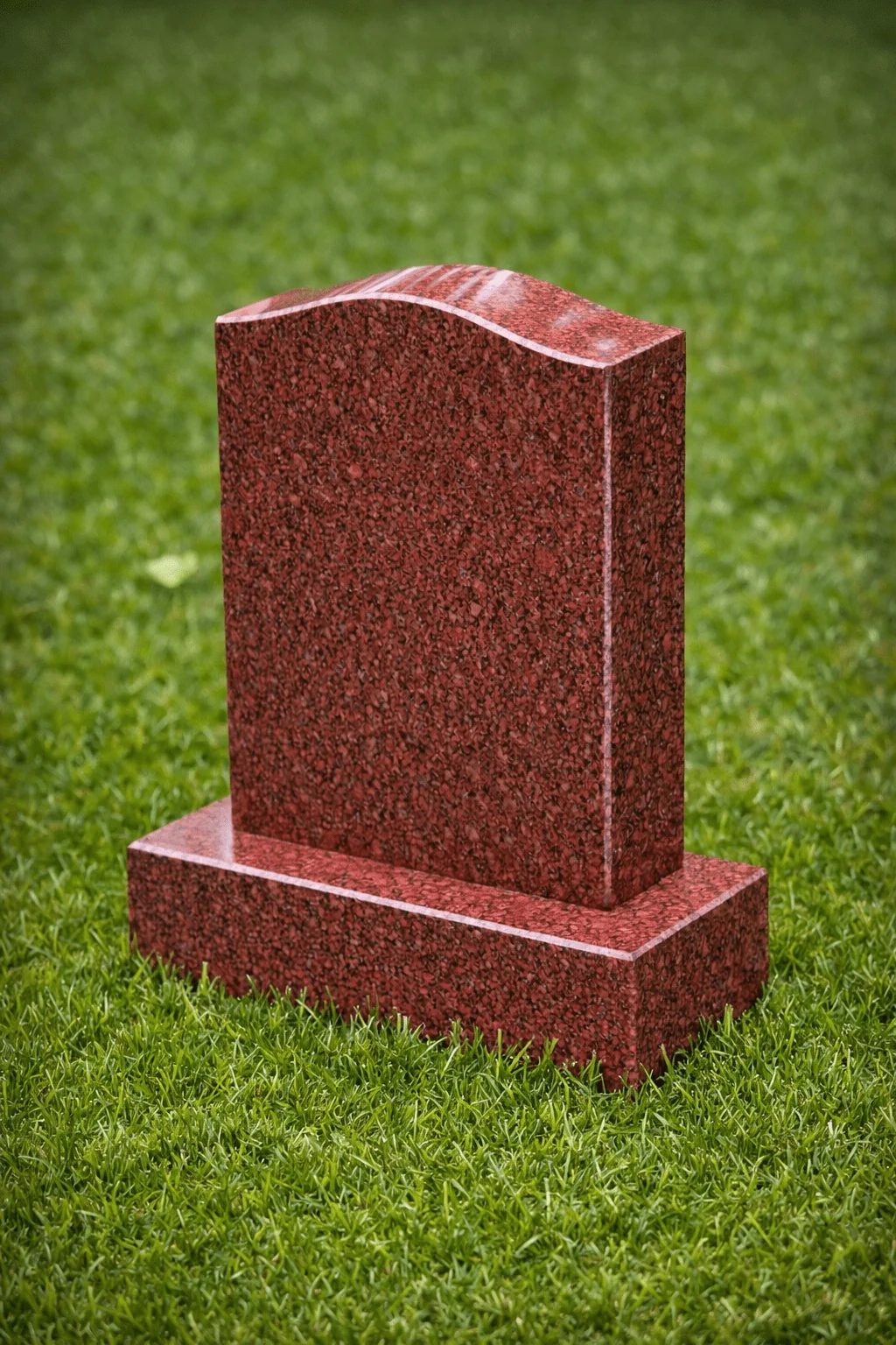 Serpentine Upright Headstone
