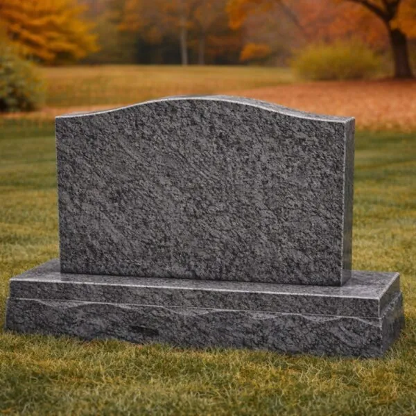 Serpentine Top Upright Headstone